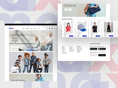 E-commerce website design figma