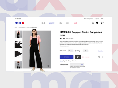 E-commerce Product page design figma