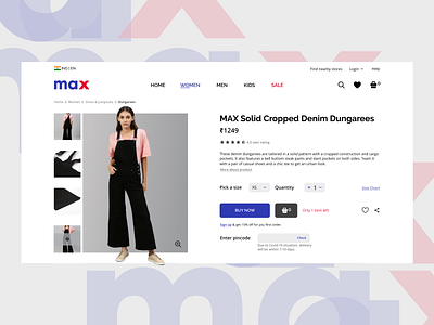 E-commerce Product page design