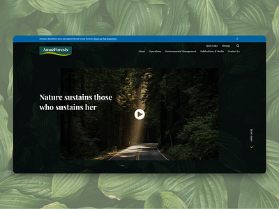 TheLabWork - Forest Landing Page adobexd forest minimal preservation sogreen web design