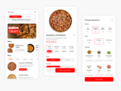 Pizza Delivery App app application concept delivery delivery app design design app food mobile mobile app pizza ui ux