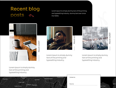 Blog design ui web