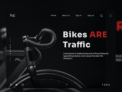 Bicycle web design bicycle bicycle shop bicycling design enjoy the moment figmadesign travel ui ux web