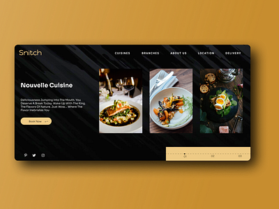 Fine Dining Webpage design figmadesign finedining simple design ui ux web