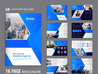 Multipage Corporate Brochure Template Design branding company profile brochure