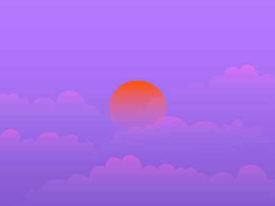 SUNSET | Variation 2 2021 adobe illustrator illustration sky sunset