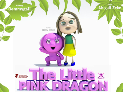 The Little Pink Dragon Poster 3d Animation movie poster movie film film school autodesk maya 3d model 3d animation animation the little pink dragon
