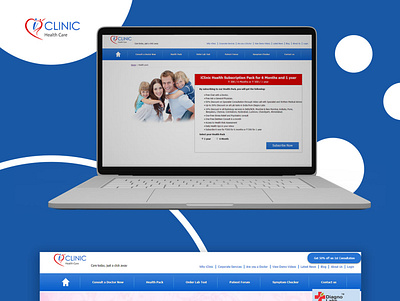 CLINIC Health Care portfolio queppelin website website design website template
