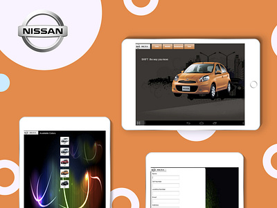 Nissan ipad app ipad application portfolio queppelin ui uidesign