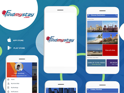 Findmystay android app ios app mobile app portfolio queppelin