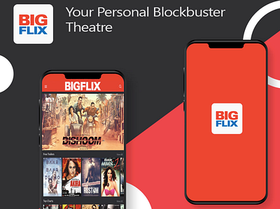 BIGFLIX app design ios app mobile app mobile app design mobile ui portfolio queppelin