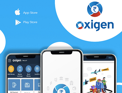 Oxigen Wallet android app app design mobile app mobile design mobile ui portfolio queppelin