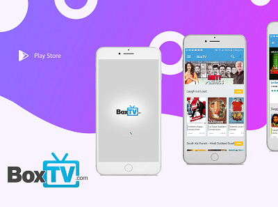 BoxTV android app app design ios app mobile app mobile app design mobile ui portfolio queppelin ui uidesign