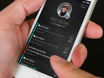 Milestone Tracker app flat ios iphone iphone app iphone interface mobile ui