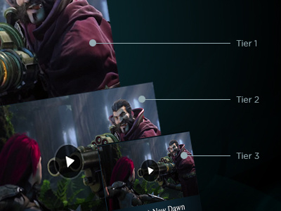 Game Client Rework - Content Tiers game client league of legends riot games user experience user interface video games