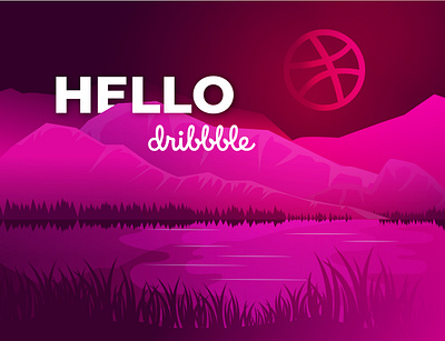 Hello Dribbble! design illustration vector