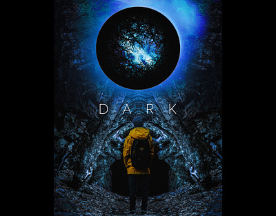 Photoshop Manipulation Recreating Netflix Series- Dark Poster abstract art artwork dark design dribbble best shot gradient graphicdesign illustration illustrator manipulation netflix photoshop poster poster art poster design