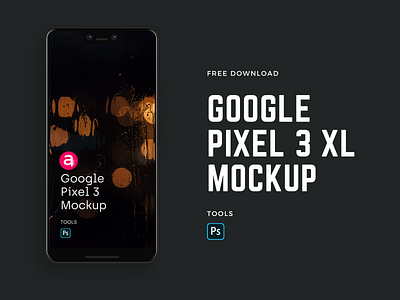 Google Pixel 3 XL Mockup | Free Download app branding design freemockup mobile design mockup mockup design mockup psd mockup template ui