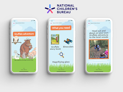 In-app content for the EasyPeasy app (National Childrens Bureau)