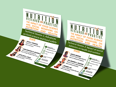 Nutrition Seminar Leaflets design illustration