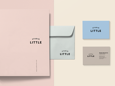 Little Studio cards branding design logo minimal