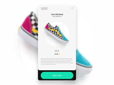 Sneakers app app design flat minimal mobile mobile app mobile app design mobile application mobile ui sneakers ui ux vans web webdesign website