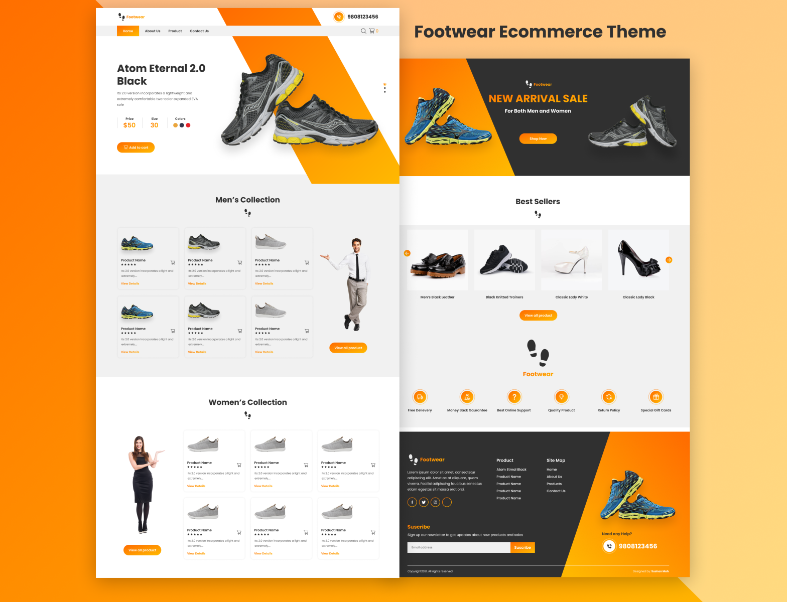Footwear Ecommerce Theme by Sushan maharjan on Dribbble