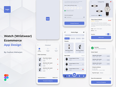 Watch (wristwear) Ecommerce App Design