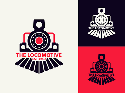 "The Locomotive" Logo Concept branding design flat illustration illustrator locomotive logo logo design logodesign logos minimal monogram rail rails railway railways train trains transport vector