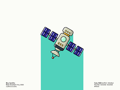 Blue Satellite Vector design flat icon icon design illustration illustrator logo satelite satellite satellites space space art spaceship vector vector art vector artwork vector design vectorart vectors