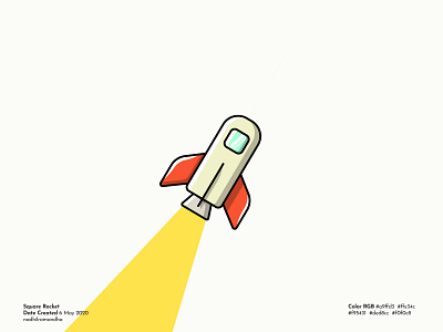 Rocket Square design flat icon icon design illustration illustrator logo logo design logodesign rocket rocket logo rockets rocketship space spaceman spaceship vector