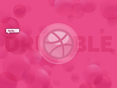 Hello Dribble ~ bubblegum bubbles dribbble hello hello dribble pink