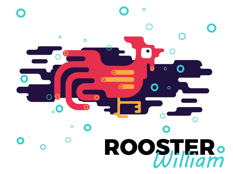 Corner Creatures rooster simple affinity designer vector corner creatures