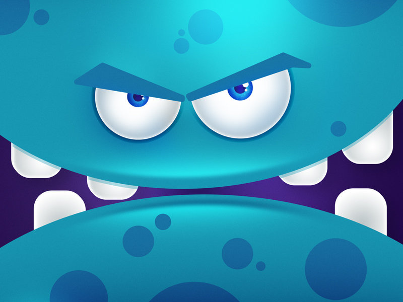 Monster 2d game doodleart illustration feszczuk designevryday design 365 vector graphic