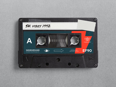 Retro Cassette Tape audio brand identity branding cassette player cassettes mockup music photoshop walkman