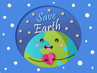 Save Earth 2021 2021 adobe illustrator branding design dribbbleweeklywarmup earth earth day earthy illustration papercut planet print save earth save planet sky vector weeklywarmup