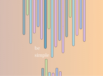 Be simple colorful design pastel simple simple design vectorart