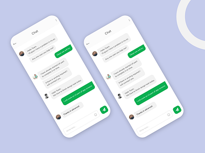 Chat app redesign from dribbble