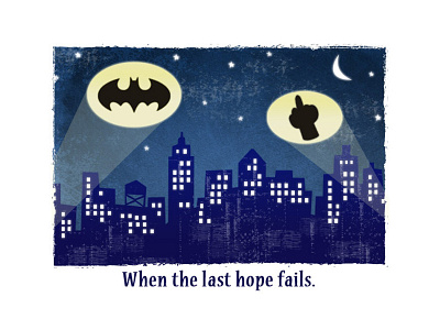 When the last hope fails. comics illustration