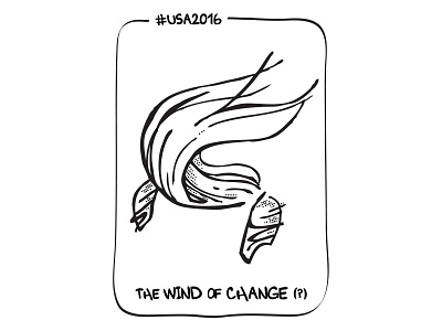 The Wind Of Change ? election 2016 illustration trump