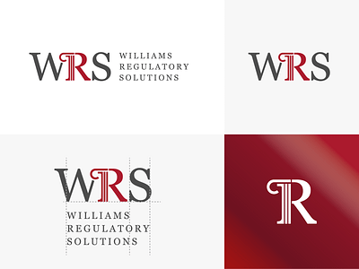 WRS - Logo Design branding columns graphic design law firm logo logo design logo mark