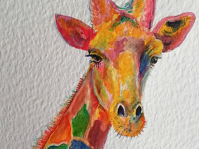 Giraffe - Watercolour