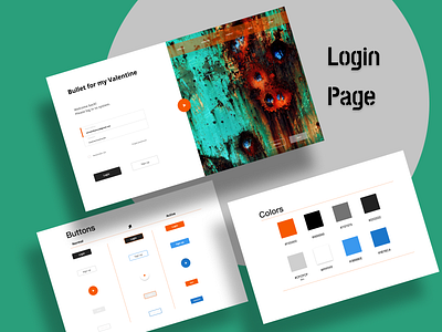 Login Page design ui ux web