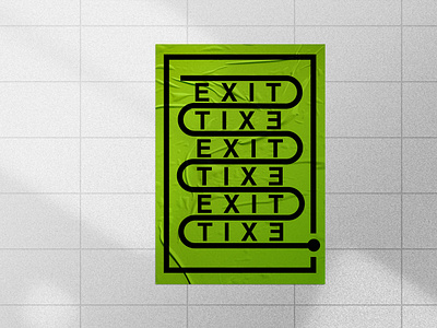 Blank Poster Works: EXIT blankposter istanbul aydın mehmet ali görgü typography