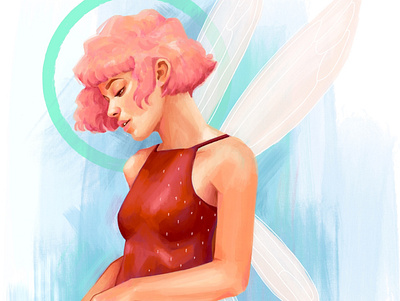 Modern Fairy digital art digitalart fairy illustration painting procreate procreateapp