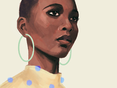 Study DOTS digital art digitalart drawing editorial illustration graphic illustration painting portrait procreate procreateapp