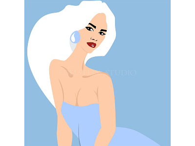 I am a Blonde art design digital art flat illustration illustrator painting print vector illustration