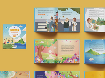 Children's Book: Let's Tell a Story — 2nd edition book childrens book climate changes editorial editorial design graphic design graphic project illustration layout design nature print design typesetting