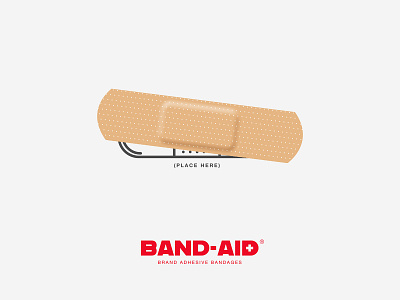 Band-Aid branding conceptual design flatdesign graphic design identity illustrator logo logo design rebranding vector