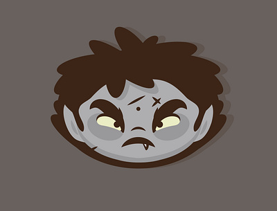 #Day7 - Vamp character flatdesign graphic design halloween illustration promptlist vector